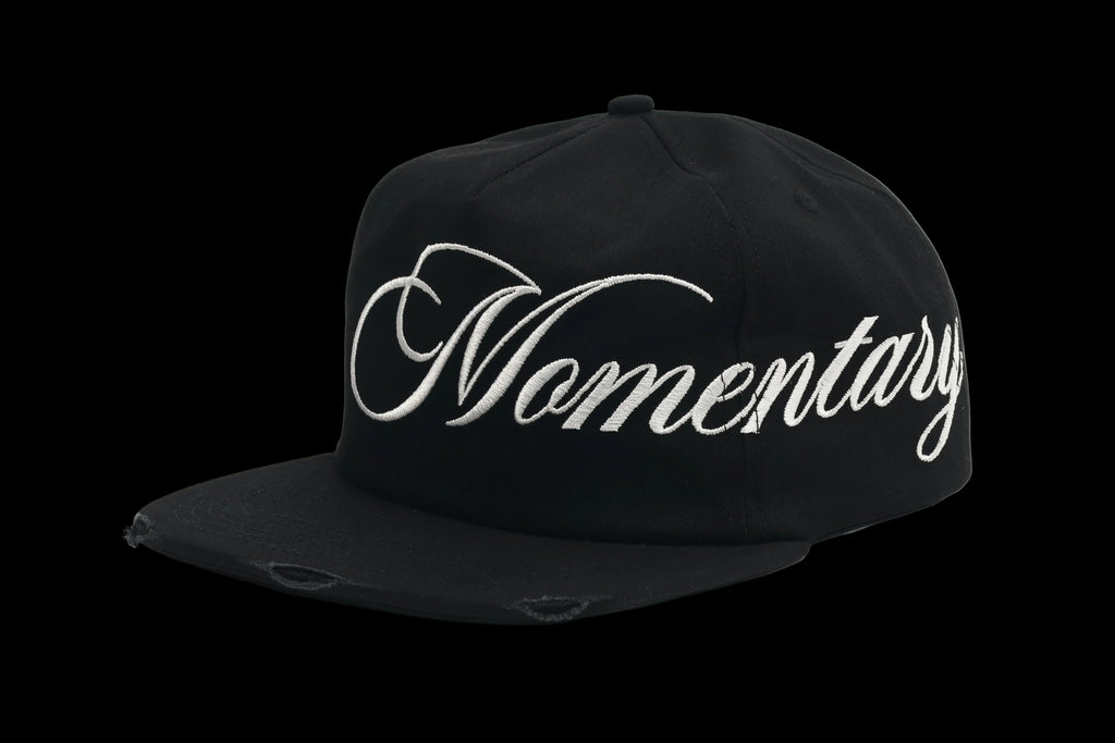BLACK "SCRIPT LOGO" HAT
