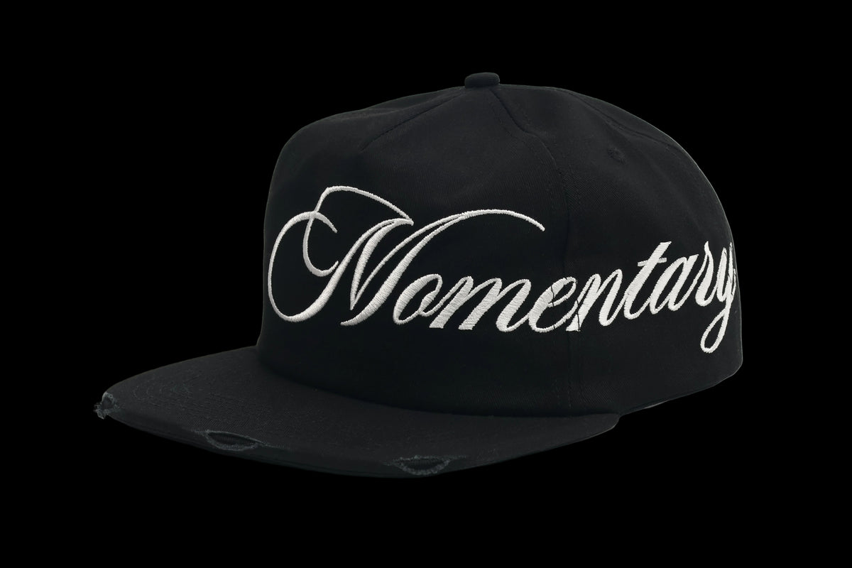 BLACK "SCRIPT LOGO" HAT